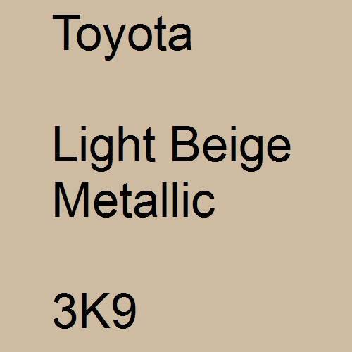 Toyota, Light Beige Metallic, 3K9.